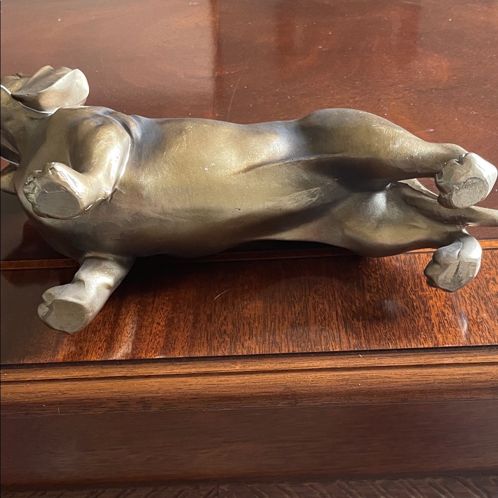 T. Rose Brass-Look Dachshund Figurine - - Picture 6 of 8